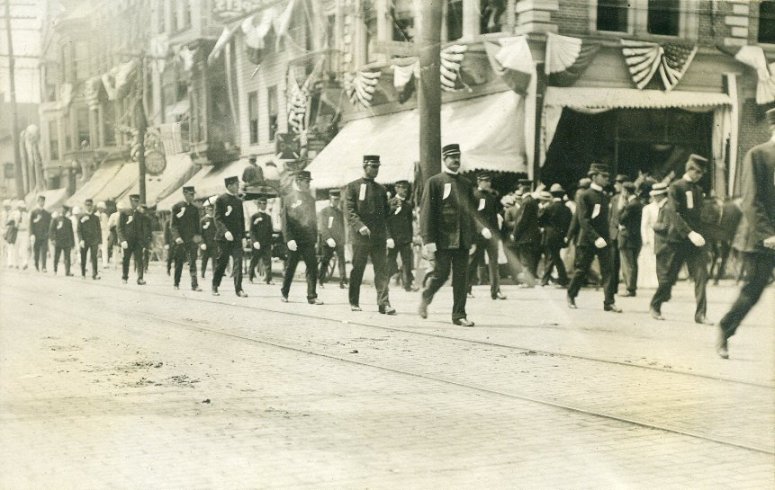 firemen on parade